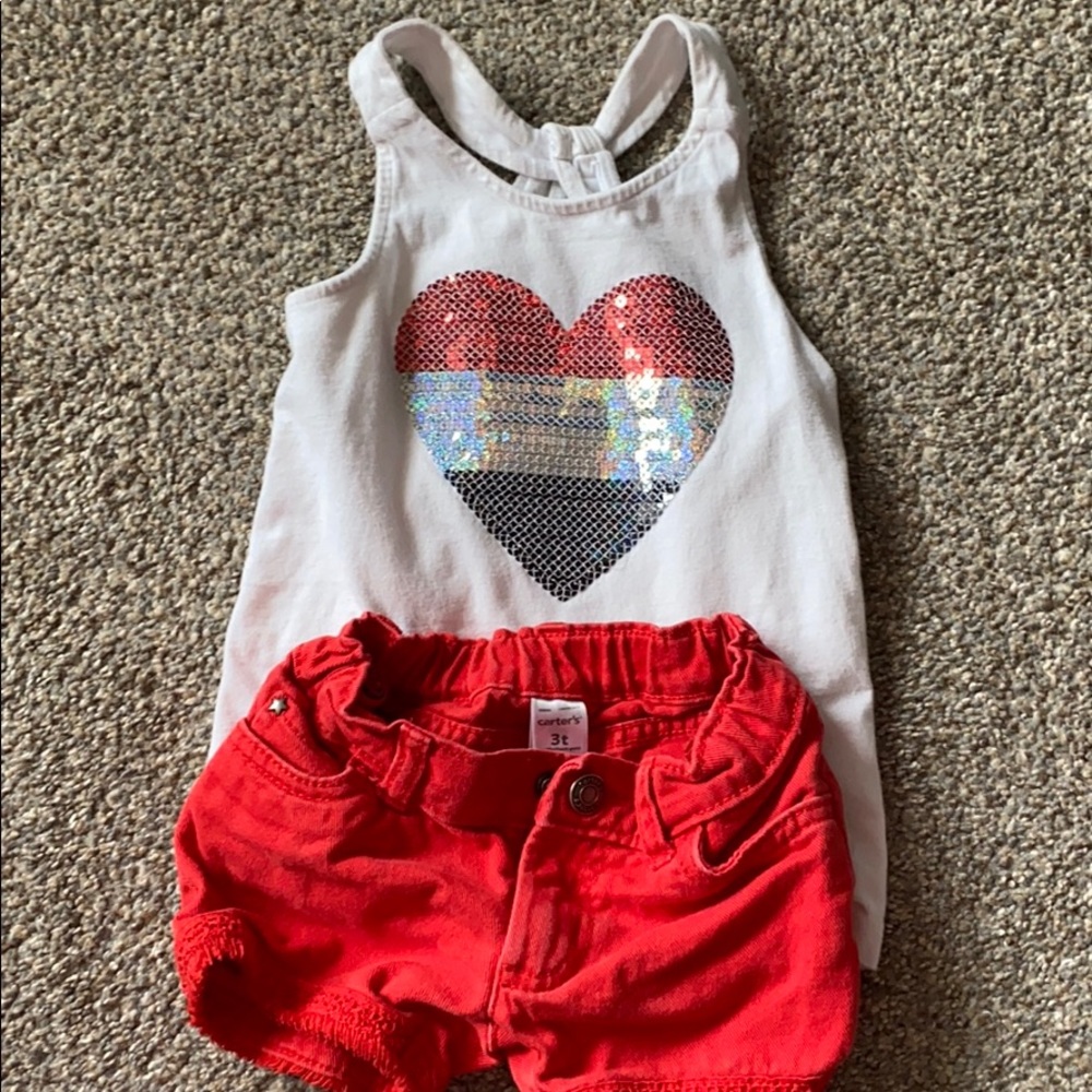 Carters Patriotic summer outfit